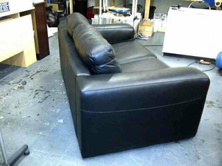 Leather sofa after cleaning